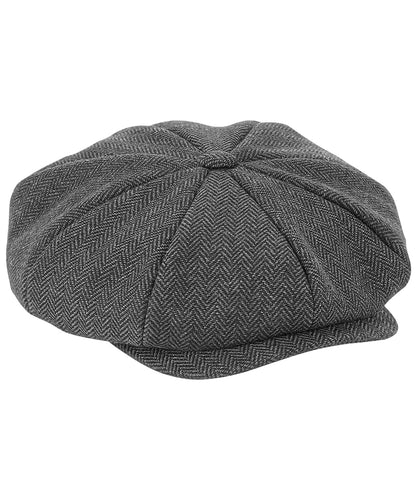 Beechfield Heritage baker boy cap Charcoal Herringbone
