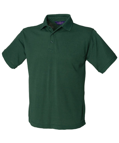 Henbury 65/35 Classic piqué polo shirt Bottle Green*