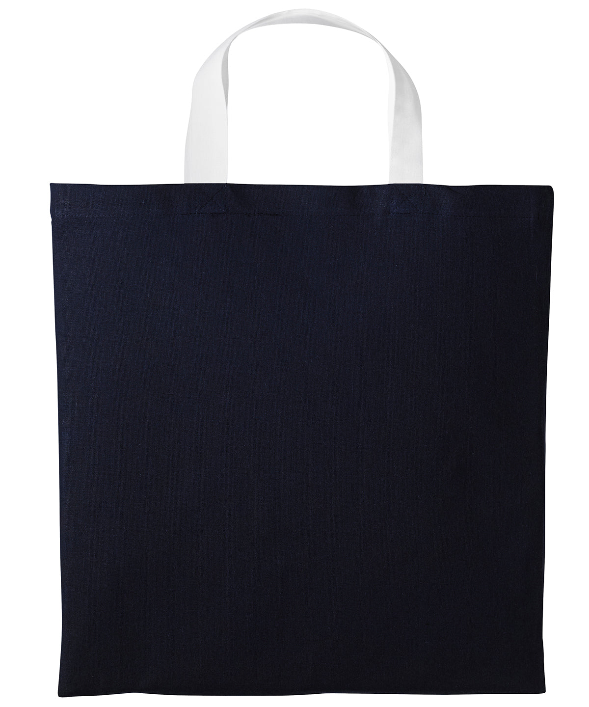 Nutshell Varsity cotton shopper short handle Oxford Navy/White