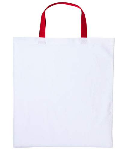 Nutshell Varsity cotton shopper short handle White/Red