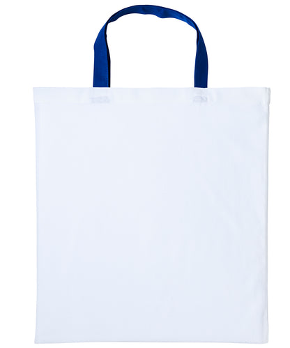 Nutshell Varsity cotton shopper short handle White/Royal