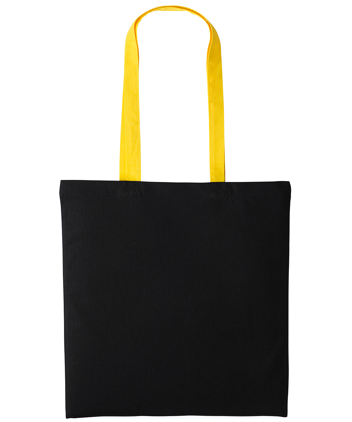 Nutshell Varsity cotton shopper long handle Black/Sunflower