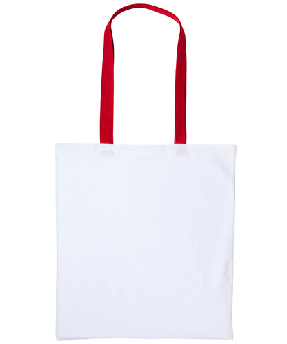 Nutshell Varsity cotton shopper long handle White/Red