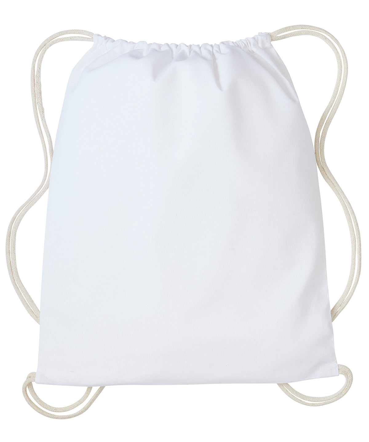 Nutshell Gymsac with cords White/Natural