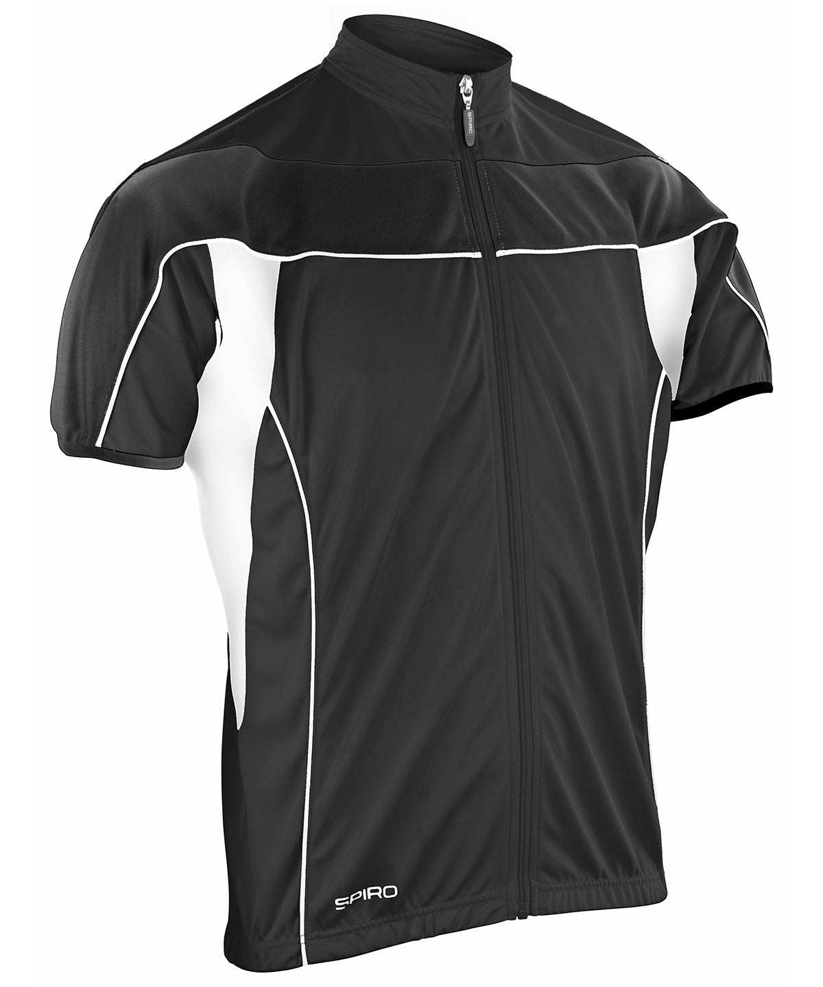 Spiro Spiro bikewear full-zip top Black/White