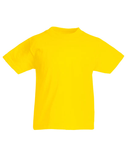 Fruit of the Loom Kids original T Yellow