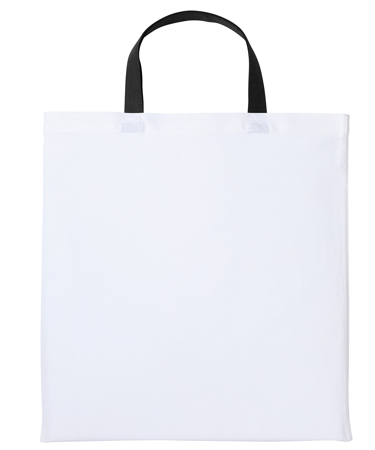 Nutshell Varsity cotton shopper short handle White/Black
