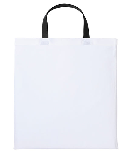 Nutshell Varsity cotton shopper short handle White/Black