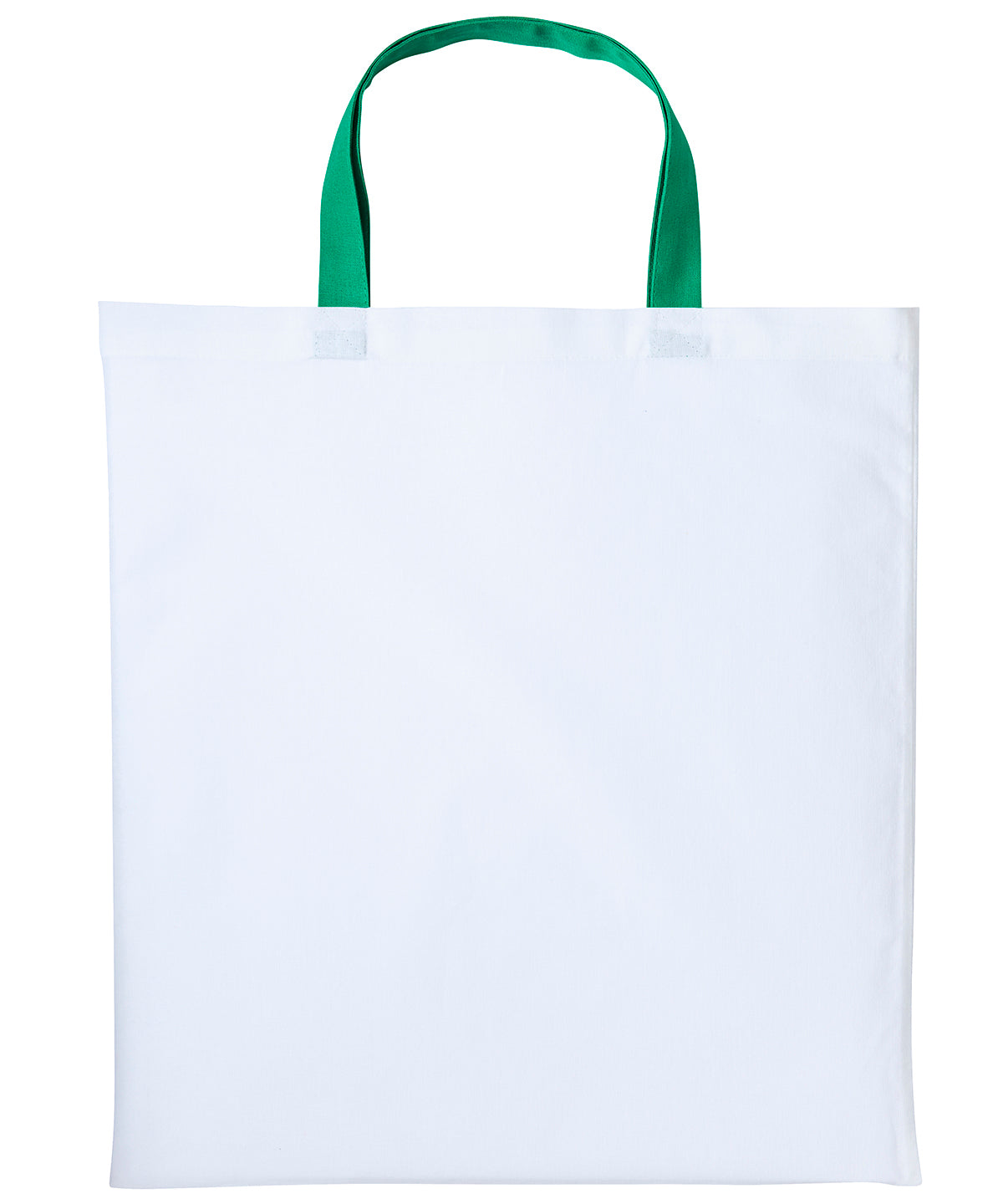 Nutshell Varsity cotton shopper short handle White/Kelly Green
