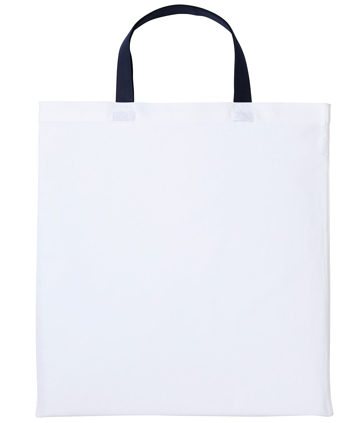 Nutshell Varsity cotton shopper short handle White/Oxford Navy