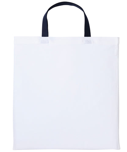 Nutshell Varsity cotton shopper short handle White/Oxford Navy