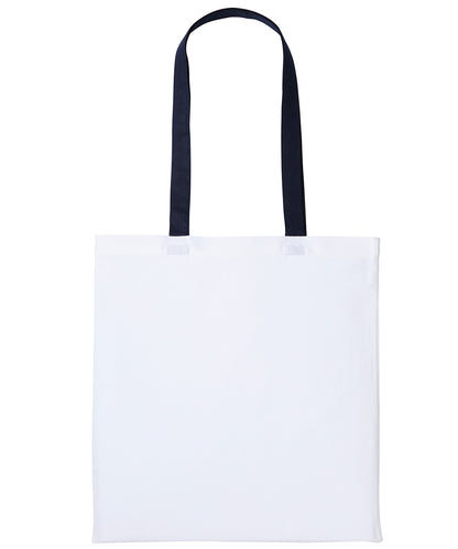 Nutshell Varsity cotton shopper long handle White/Oxford Navy