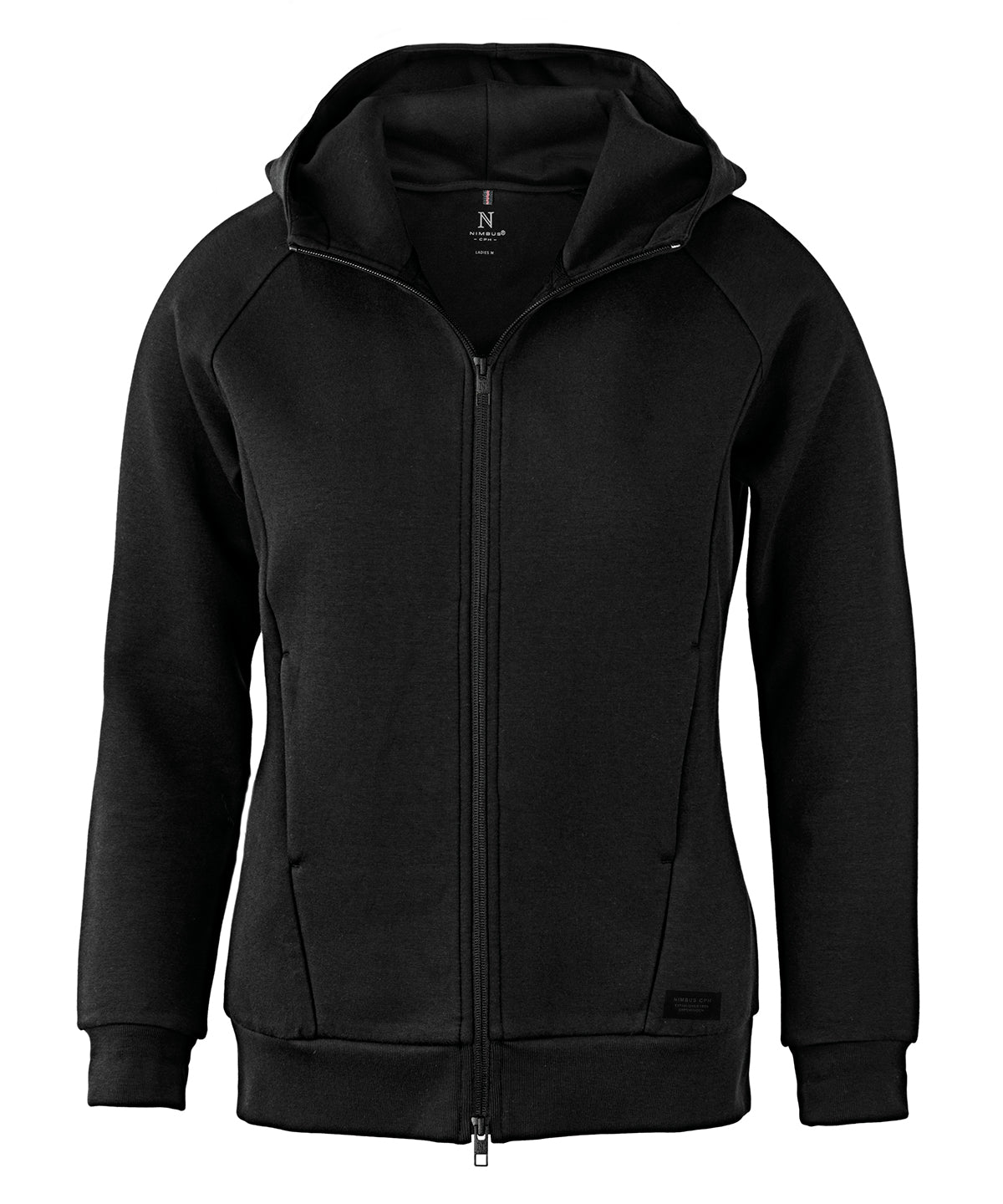 Nimbus Women’s Hampton – premium double-faced hoodie Black