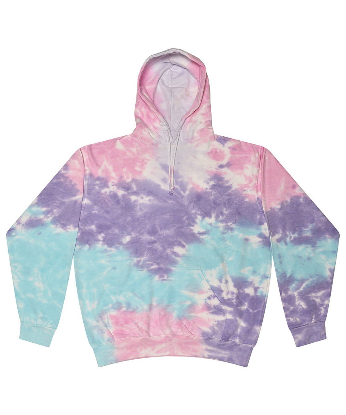 Colortone Rainbow tie-dye hoodie Cotton Candy