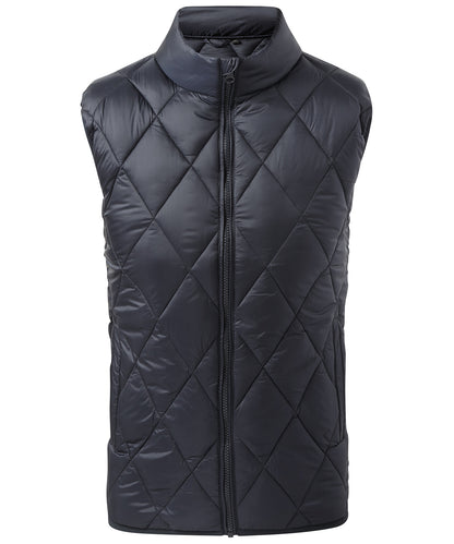 2786 Diamond pane padded gilet Navy