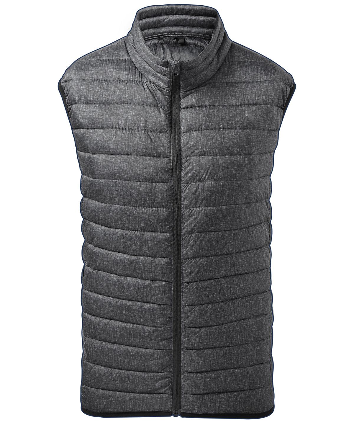2786 Melange padded gilet Charcoal Melange