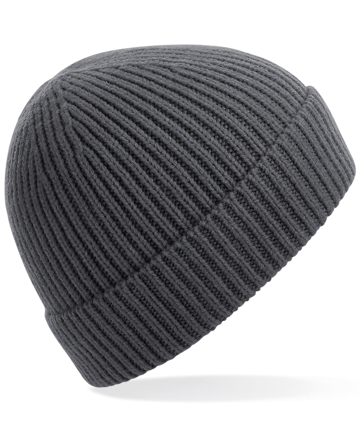 Beechfield Engineered knit ribbed beanie Graphite Grey