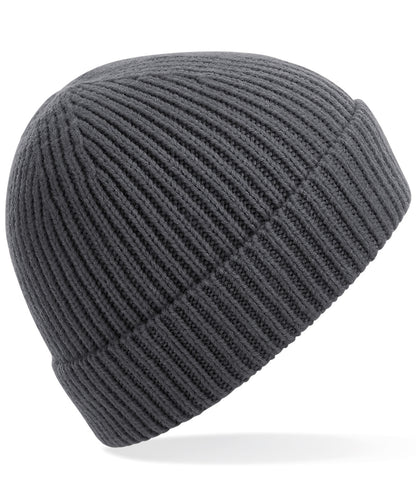 Beechfield Engineered knit ribbed beanie Graphite Grey