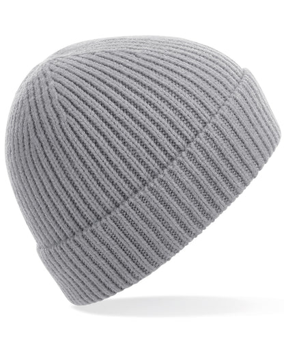 Beechfield Engineered knit ribbed beanie Light Grey