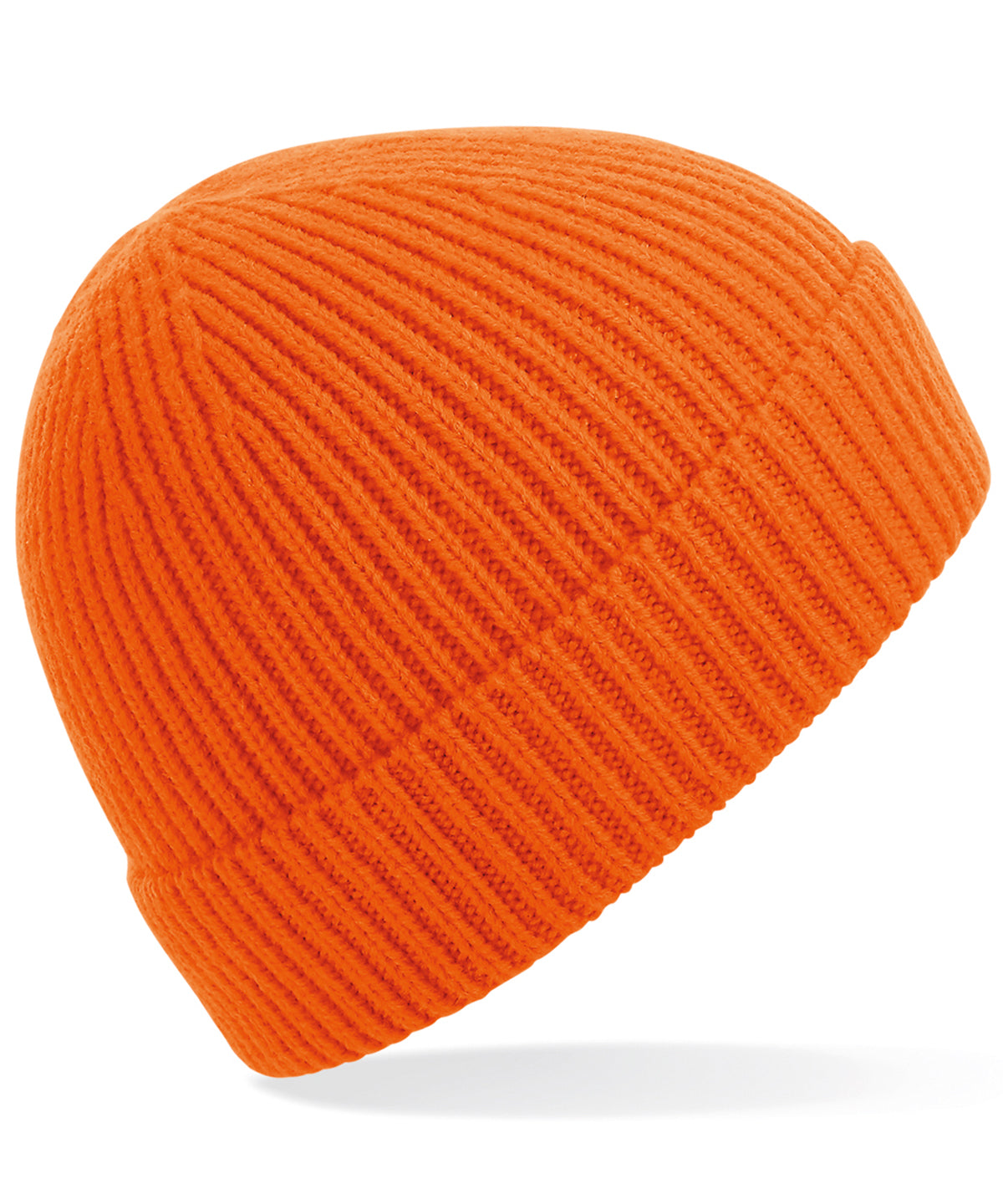 Beechfield Engineered knit ribbed beanie Orange