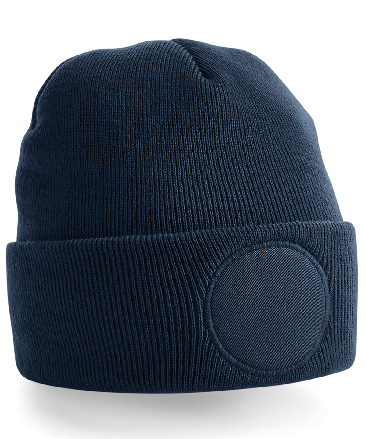 Beechfield Circular patch beanie French Navy
