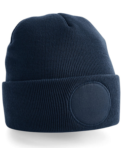 Beechfield Circular patch beanie French Navy