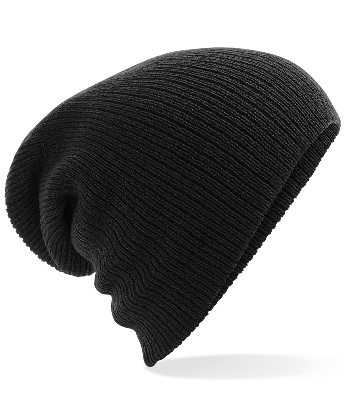 Beechfield Heavy gauge slouch beanie Black