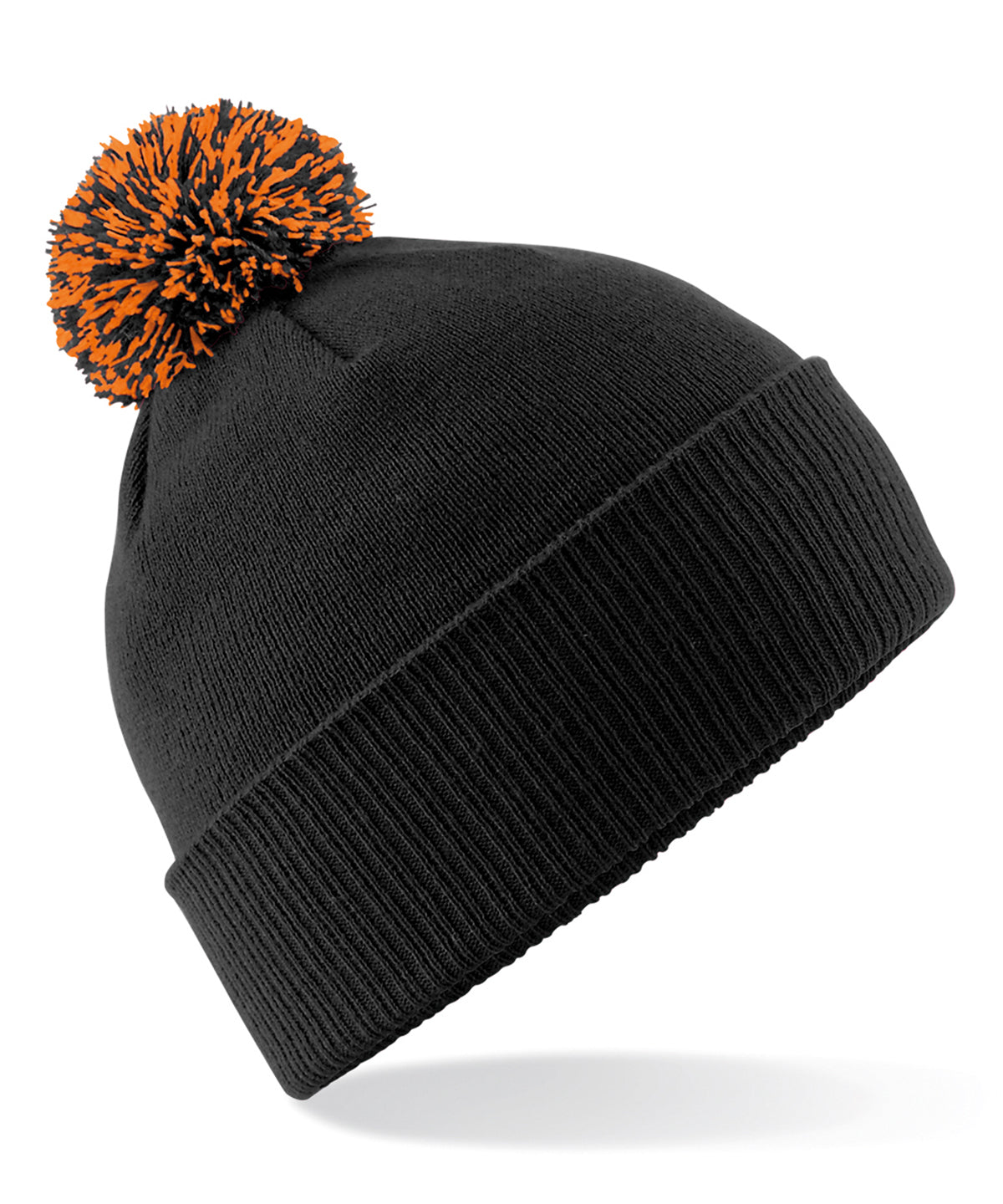 Beechfield Snowstar® beanie Black/Orange