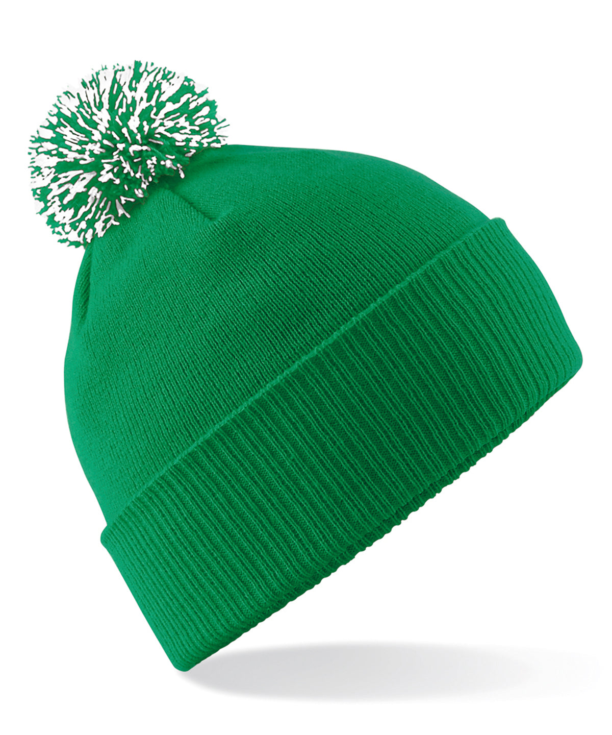 Beechfield Snowstar® beanie Kelly Green/White