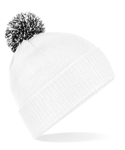 Beechfield Snowstar® beanie White/Black