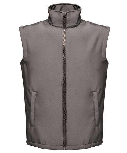 Regatta Professional Ablaze printable softshell bodywarmer Seal Grey/Black