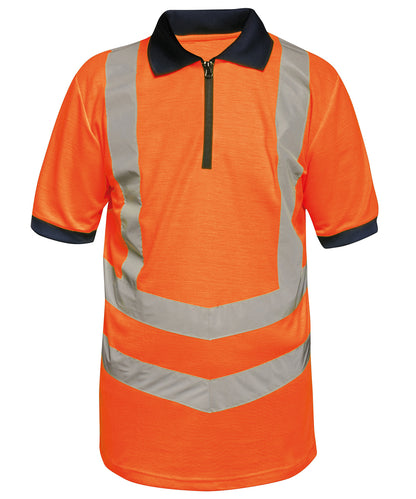 Regatta High Visibility Hi-vis pro polo Orange/Navy