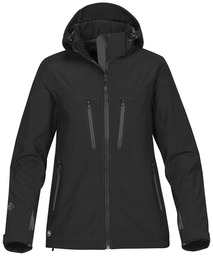 Stormtech Women's Patrol technical softshell jacket Black/Carbon