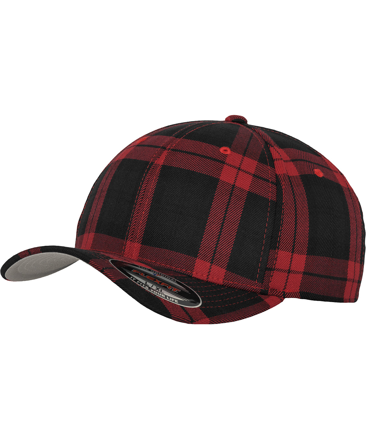 Flexfit / Yupoong Flexfit tartan plaid (6197) Black/Red