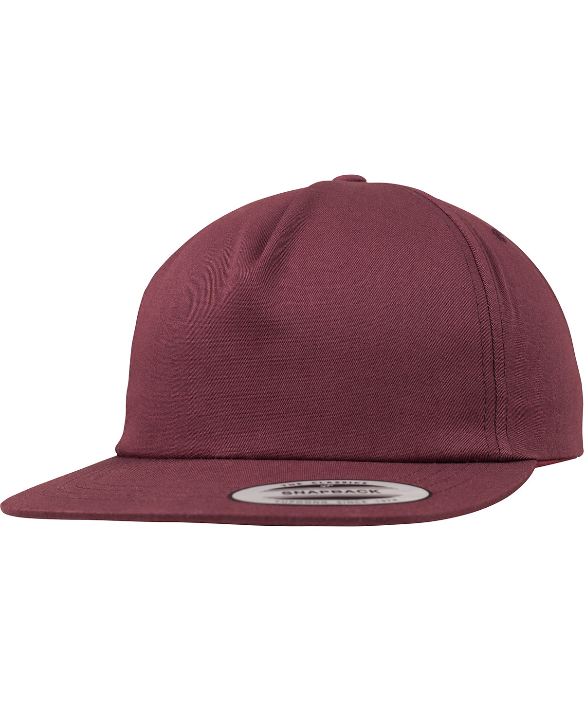 Flexfit / Yupoong Unstructured 5-panel snapback (6502) Maroon