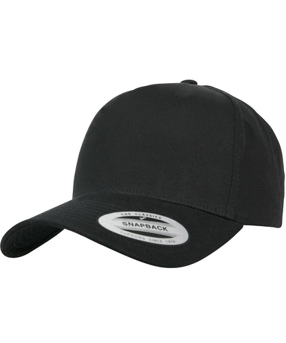 Flexfit / Yupoong 5-panel curved classic snapback (7707) Black