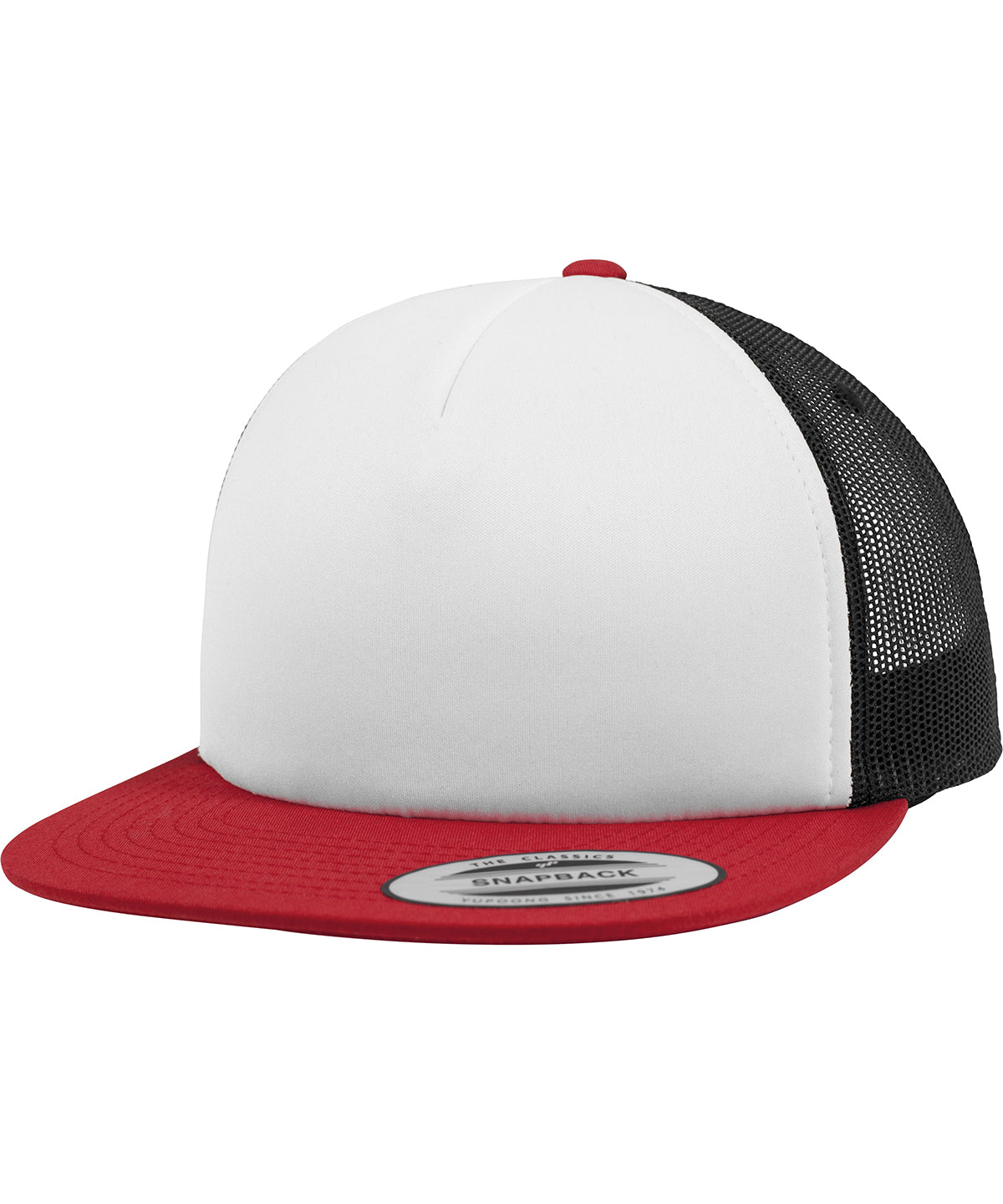 Flexfit / Yupoong Foam trucker with white front (6005FW) Red/White/Black
