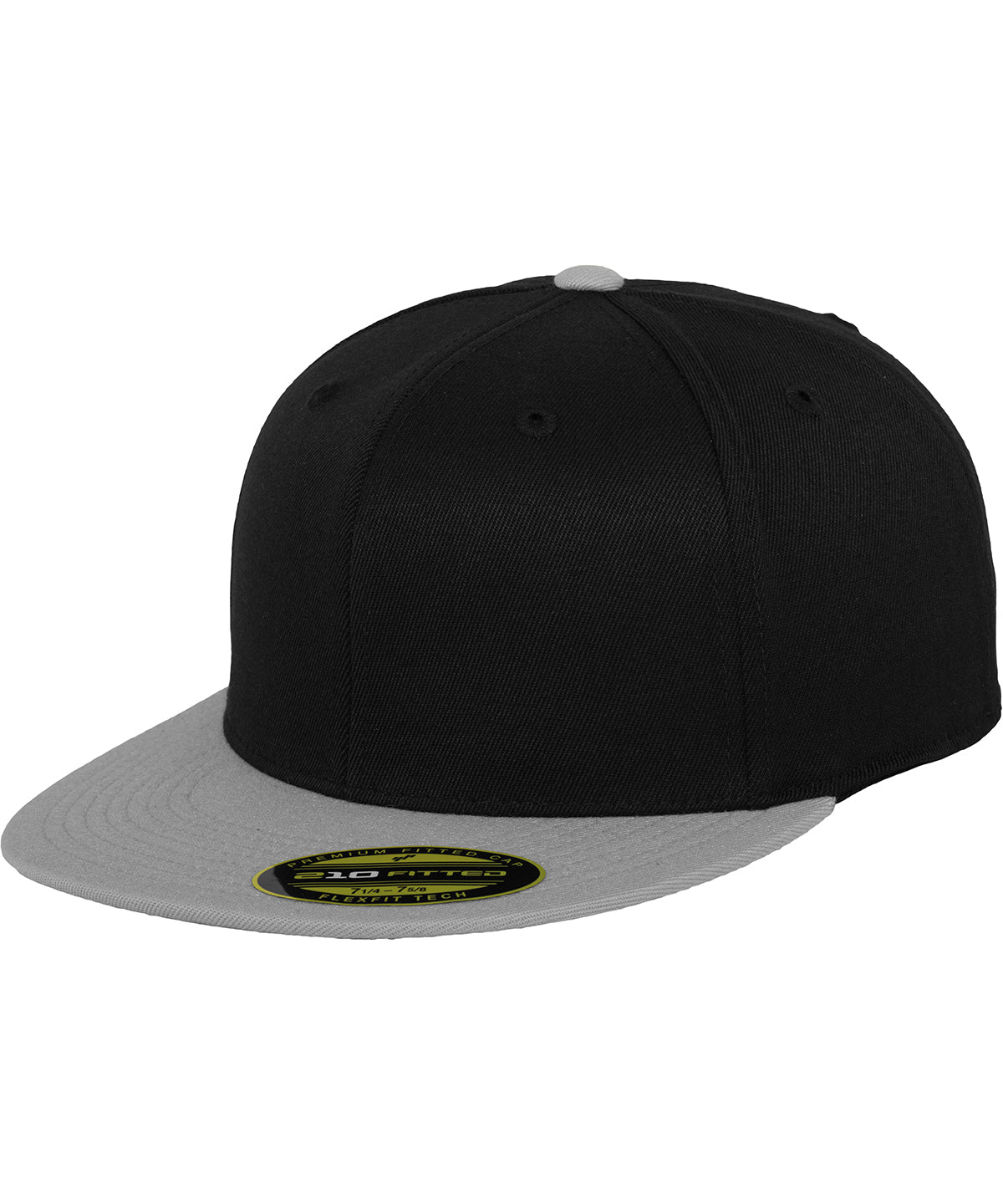 Flexfit / Yupoong Premium 210 fitted 2-tone (6210T) Black/Grey