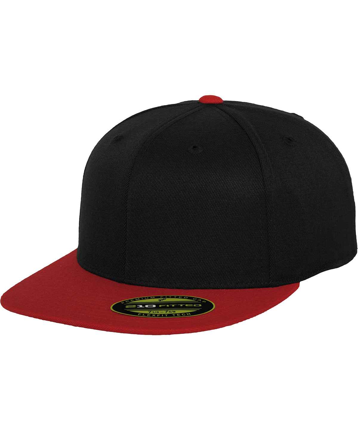 Flexfit / Yupoong Premium 210 fitted 2-tone (6210T) Black/Red