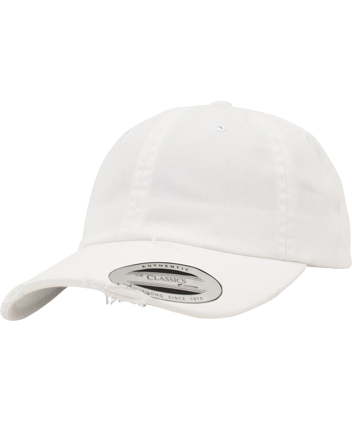 Flexfit / Yupoong Low-profile destroyed cap (6245DC) White