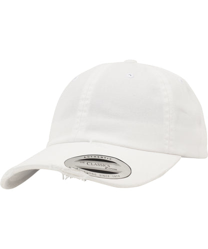 Flexfit / Yupoong Low-profile destroyed cap (6245DC) White