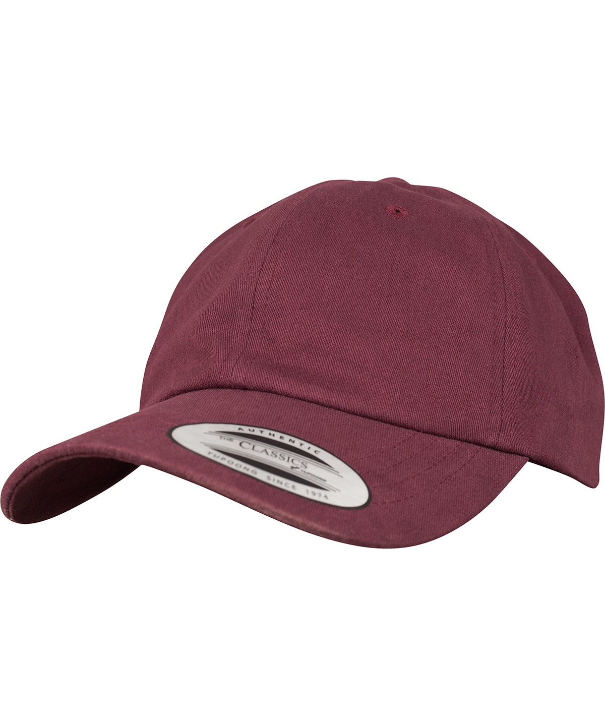 Flexfit / Yupoong Peached cotton twill dad cap (6245PT) Maroon