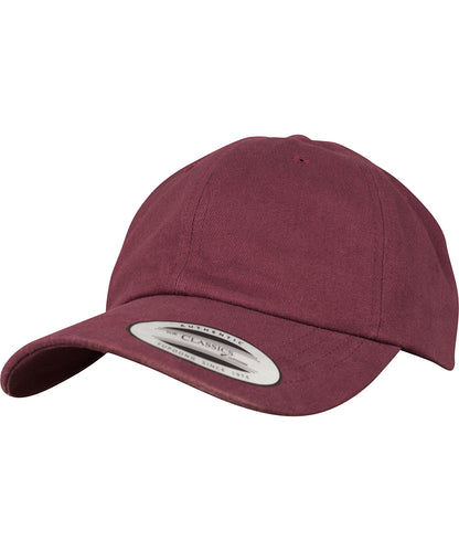 Flexfit / Yupoong Peached cotton twill dad cap (6245PT) Maroon