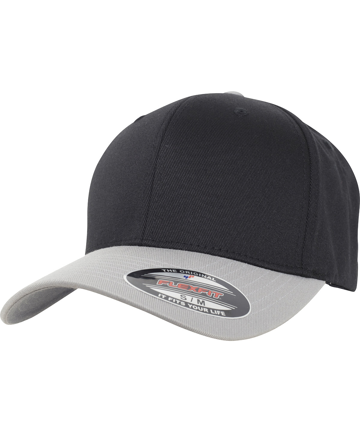 Flexfit / Yupoong Flexfit woolly combed 2-tone (6277T) Black/Silver