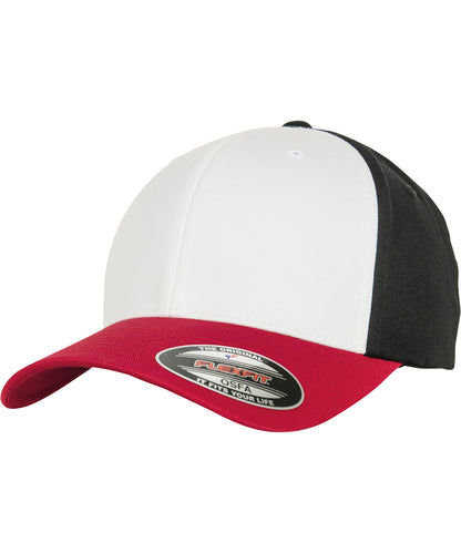 Flexfit / Yupoong 3-tone Flexfit (6277TT) Red/White/Black
