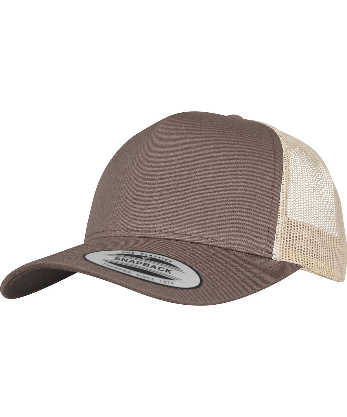 Flexfit / Yupoong 5-panel retro trucker 2-tone cap (6506T) Brown/Khaki