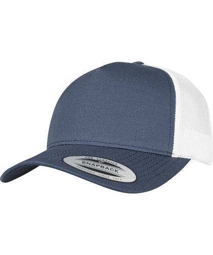 Flexfit / Yupoong 5-panel retro trucker 2-tone cap (6506T) Navy/White
