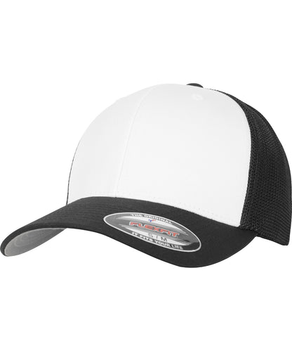 Flexfit / Yupoong Flexfit mesh coloured front (6511CF) Black/White/Black