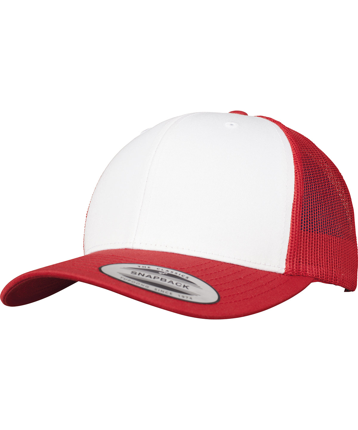 Flexfit / Yupoong Retro trucker coloured front (6606CF) Red/White/Red