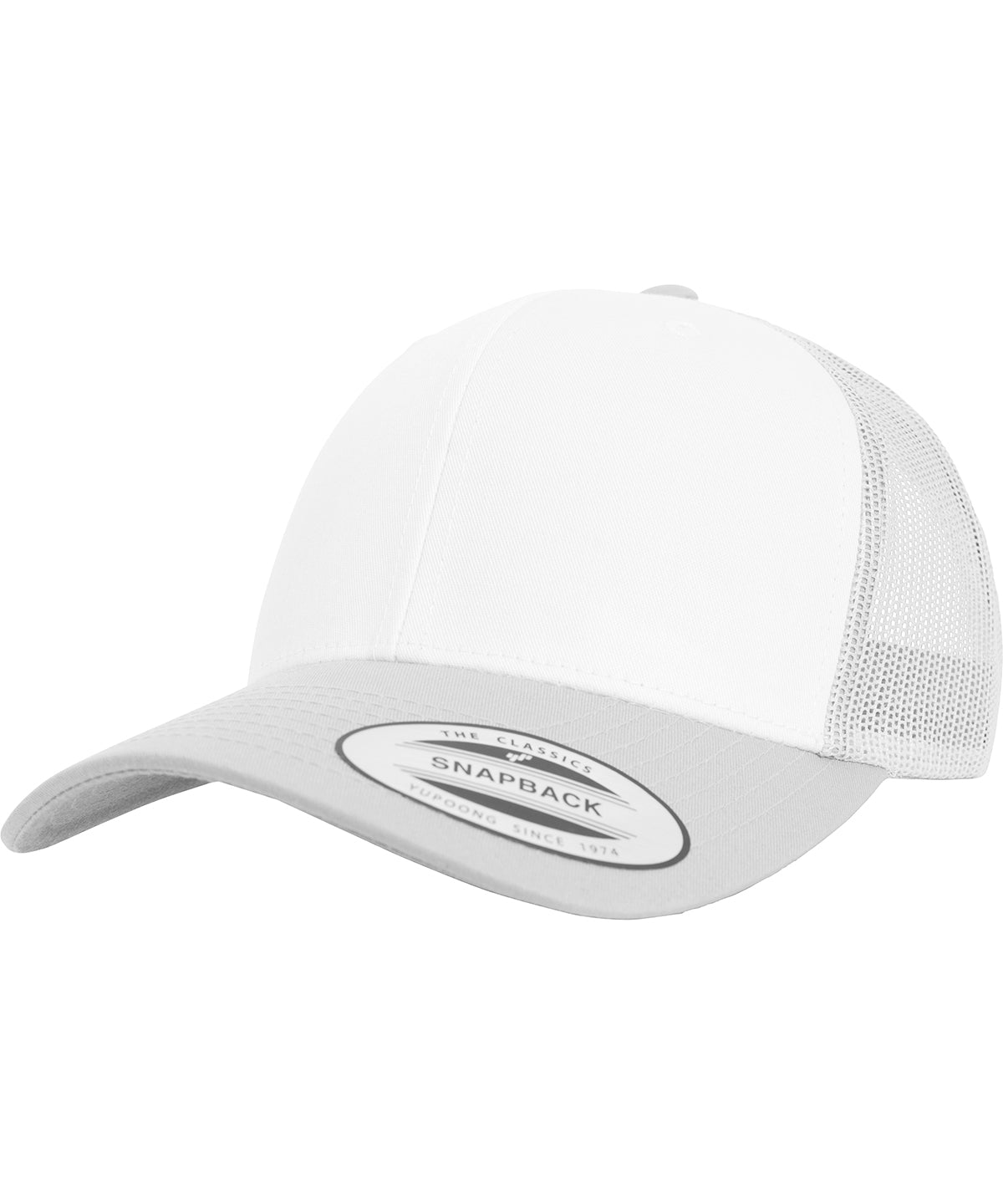 Flexfit / Yupoong Retro trucker coloured front (6606CF) Silver/White/Silver